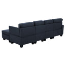Artiss Modular Sofa Chaise Set 5-seater Dark Grey-7