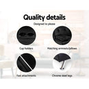 Artiss Sofa Bed 168CM Black PU Leather-6