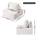 Artiss Floor Sofa Lounge Chair with Pillow-2