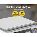 Emajin Scales Digital Kitchen 40KG Weighing Scales Platform Scales White LCD-4
