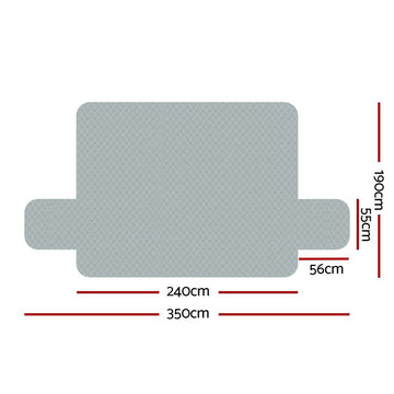 Artiss Sofa Cover Couch Covers 4 Seater Easy to Clean Grey - 0
