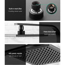 Cefito 8'' Rain Shower Head Wall Arm Square High Pressure Mixer Tap Black-5