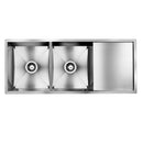Cefito Kitchen Sink 111X45CM Stainless Steel Basin Double Bowl Silver-3