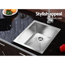 Cefito Kitchen Sink 45X39CM Stainless Steel Basin Single Bowl Silver-7