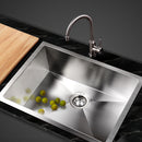 Cefito Kitchen Sink 60X45CM Stainless Steel Basin Single Bowl Silver-8