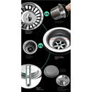 Cefito Kitchen Sink 86X44CM Stainless Steel Basin Double Bowl Silver-6