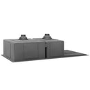 Cefito Kitchen Sink 100X45CM Stainless Steel Basin Double Bowl Nano Black-4