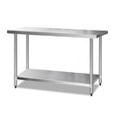 Cefito 1524 x 610mm Commercial Stainless Steel Kitchen Bench-1