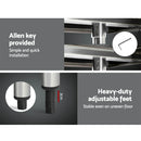 Cefito 304 Stainless Steel Kitchen Benches Work Bench Food Prep Table with Wheels 1524MM x 610MM-5