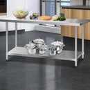 Cefito 1829 x 762mm Commercial Stainless Steel Kitchen Bench-8