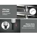 Cefito 430 Stainless Steel Kitchen Benches Work Bench Food Prep Table with Wheels 1219MM x 610MM-5