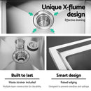 Cefito 100x60cm Commercial Stainless Steel Sink Kitchen Bench-5