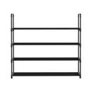 Artiss Shoe Rack 4-tier 16 Pairs Stackable Black-5