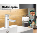 Cefito Bathroom Basin Mixer Tap Square Faucet Vanity Laundry Chrome-5