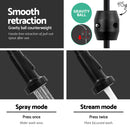 Cefito Kitchen Mixer Tap Pull Down 2 Modes Sink Faucet Basin Laundry Black-6