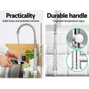 Cefito Kitchen Mixer Tap Pull Down 2 Modes Sink Faucet Basin Laundry Chrome-4