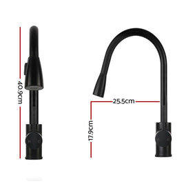 Cefito Kitchen Mixer Tap Pull Out 2 Mode Sink Faucet Basin Laundry Black - 0