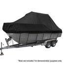 Seamanship Boat Cover 19-21ft Trailerable Jumbo Marine Grade Heavy Duty Black-1