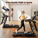 Everfit Treadmill Electric Home Gym Fitness Exercise Machine w/ Massager 480mm-6