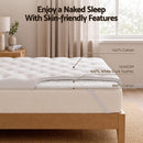 Giselle Double Pillow Top Mattress Topper 1300GSM White Duck Feather For Old Bed Upgrade 5cm Thick-3
