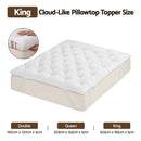 Giselle King Pillow Top Mattress Topper 1300GSM White Duck Feather For Old Bed Upgrade 5cm Thick-2
