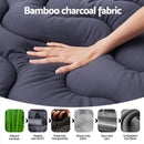 Giselle 5cm Mattress Topper Pillowtop toppers Bamboo Charcoal King-5