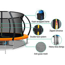 Everfit 12FT Trampoline for Kids w/ Ladder Trampoline Enclosure Safety Net Rebounder Orange-6
