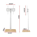 Artiss TV Stand 24-55" Swivel Height Adjustable Floor Mount for TVs-3