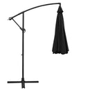 Instahut 3m Outdoor Umbrella Cantilever Beach Garden Patio Black-4