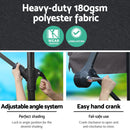 Instahut 3m Outdoor Umbrella Cantilever Beach Garden Patio Charcoal-5