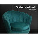 Artiss Armchair Velvet Green Callista-6