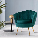 Artiss Armchair Velvet Green Callista-7