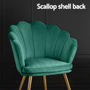 Artiss Armchair Velvet Green Callista-8