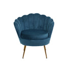 Artiss Armchair Velvet Blue Callista-3