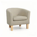 Artiss Armchair Tub Chair Beige Abby-1