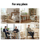 Artiss Armchair Tub Chair Beige Abby-7