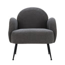 Artiss Armchair Boucle Charcoal Hanes-3