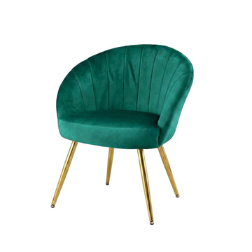 Artiss Armchair Velvet Green Eloise - 0