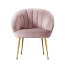 Artiss Armchair Velvet Pink Eloise-3