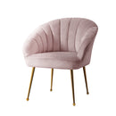 Artiss Armchair Velvet Pink Eloise-1