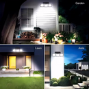 (2-piece set)74 LED solar sensor lights with motion sensors, 3-level brightness mode outdoor wall lights, suitable for front doors, courtyards, garages, and terraces-7