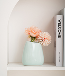 Modern Ceramic Vase Set (3-Piece): Minimalist Home Decor for Living Room Flower Arrangements (Blue) | Other Styles Available in Store-5