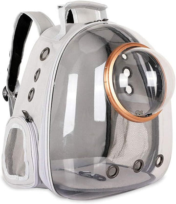 pet products Pet Space Capsule Backpack, Small Medium Cat Puppy Dog Carrier, Transparent Breathable Heat Proof, Pet Carrier for Travel Hiking Walking Camping, Grey