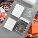 Infinity Love Heart Necklace, Birthstone Necklace for Women, Jewelry for Women with Healing Crystals, Allergy Free Pendant Necklace-11a-November-Amber Brown-7