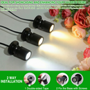 Dimmable LED Mini Spotlight, 12V CCT 2700K-6000K, Adjustable for Display, Cabinet, Showcase, Artwork, 360° Rotatable Accent Lighting, Surface Mount with Slider Dimmer & Adapter (CCT, 8Pack)-4