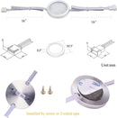 Under Counter LED Light Kit, RGBWW Under Cabinet Lighting, 10 Packs Colored Cabinet Lights with Wireless 40-Key IR Dimmable Remote Control (10 Lights)-5