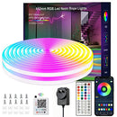16.4FT Led Neon Rope Lights with APP/Remote Control, Flexible DIY Design, Music Sync Neon Lights for Wall Decor, Outdoor IP67 Waterproof, RGB LED Strip Lights for Bedroom, Living, Gaming, Party-2