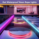 16.4FT Led Neon Rope Lights with APP/Remote Control, Flexible DIY Design, Music Sync Neon Lights for Wall Decor, Outdoor IP67 Waterproof, RGB LED Strip Lights for Bedroom, Living, Gaming, Party-6