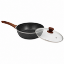 28cm PFOA Free Non-Stick Saute Pan with Lid, Marble-Effect Non-Stick Coating, Induction Compatible, Soft-Touch Handle, Dishwasher Safe-3