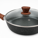 28cm PFOA Free Non-Stick Saute Pan with Lid, Marble-Effect Non-Stick Coating, Induction Compatible, Soft-Touch Handle, Dishwasher Safe-4
